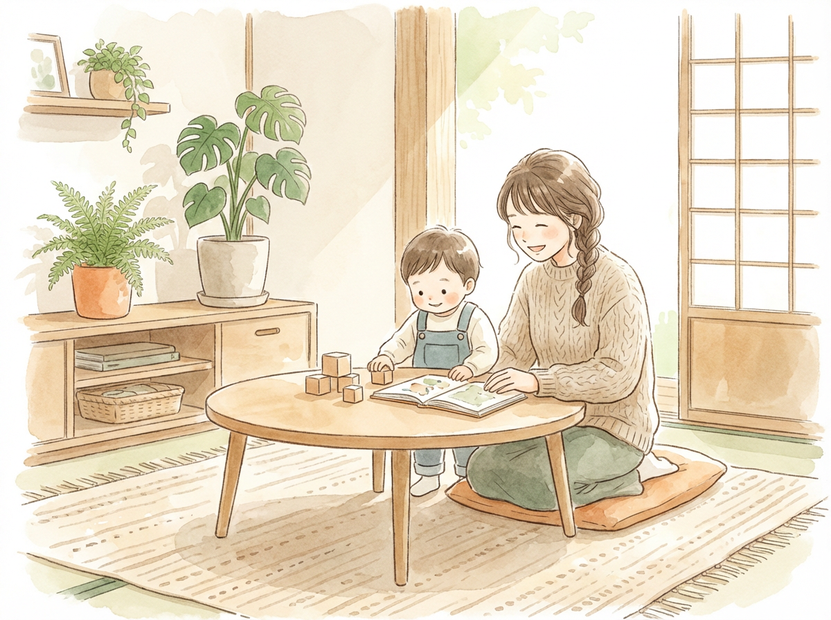 大阪市のフリースクールあしたばでスタッフが不登校の子どもに寄り添う様子